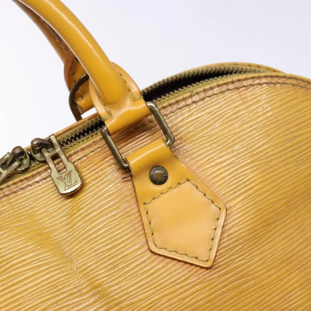 LOUIS VUITTON Epi Alma Hand Bag Yellow M52149 LV Auth BA5218 - Picture 11 of 16